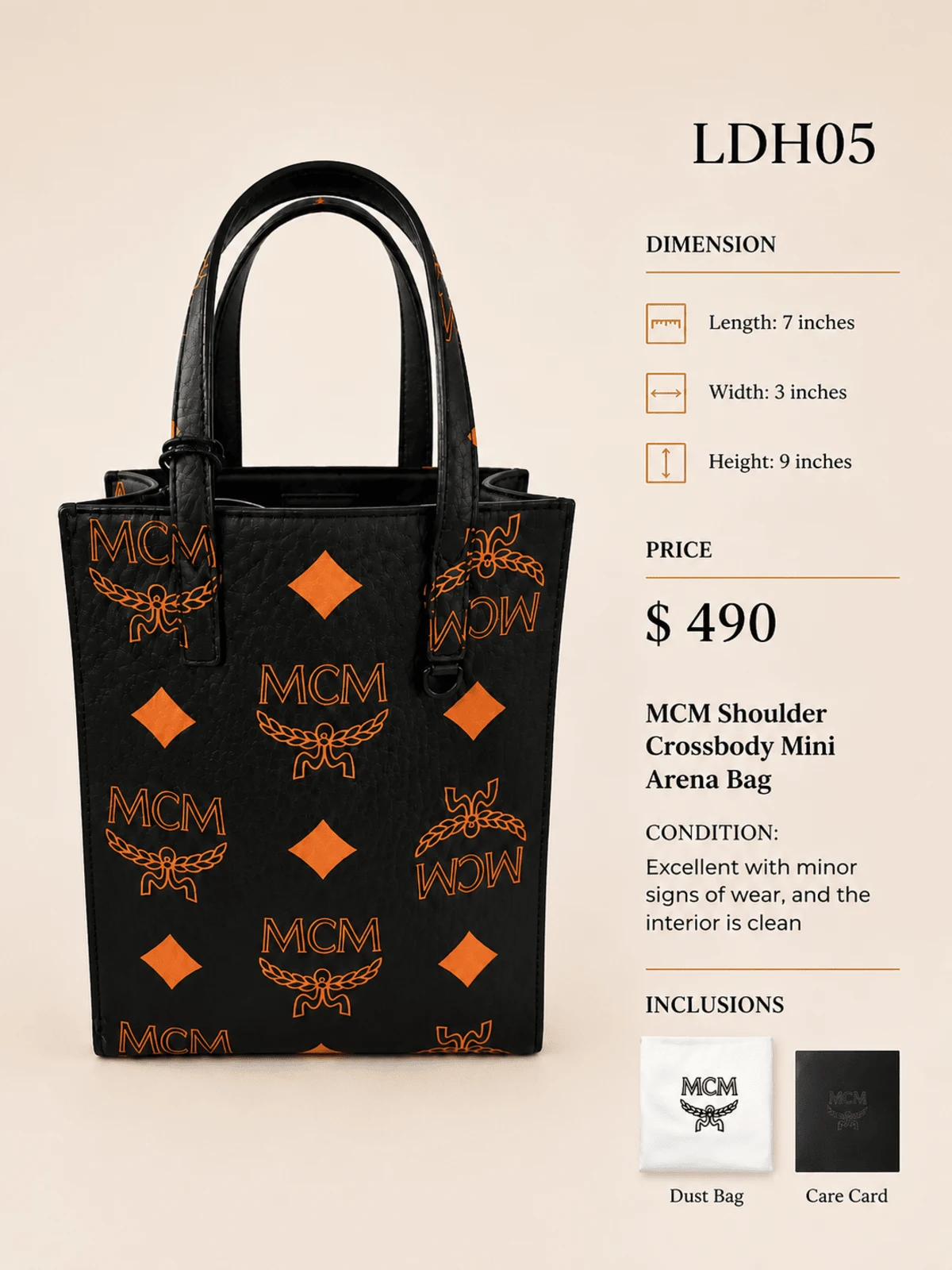 MCM Shoulder Crossbody Mini Arena Bag - Image 4