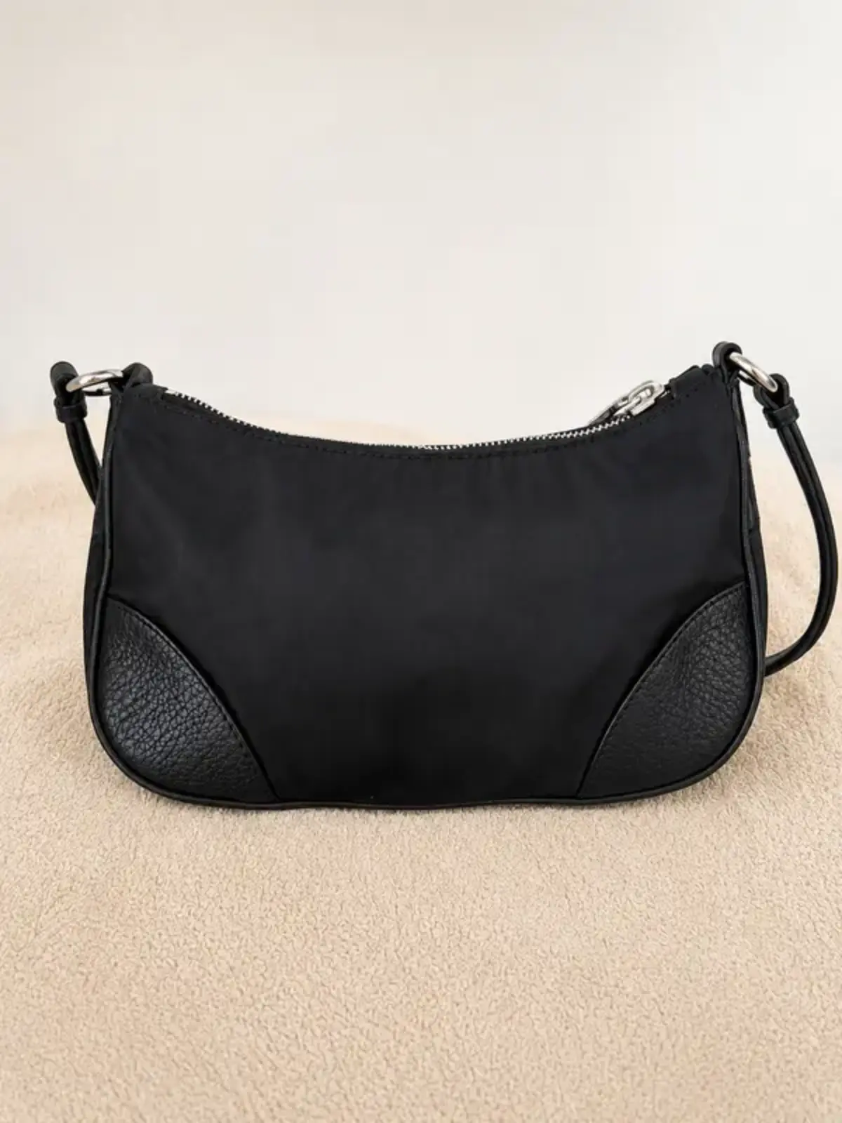 Prada Black Nylon Shoulder Bag Tessuto - Image 2