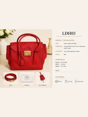 Prada Leather Tote Bag
